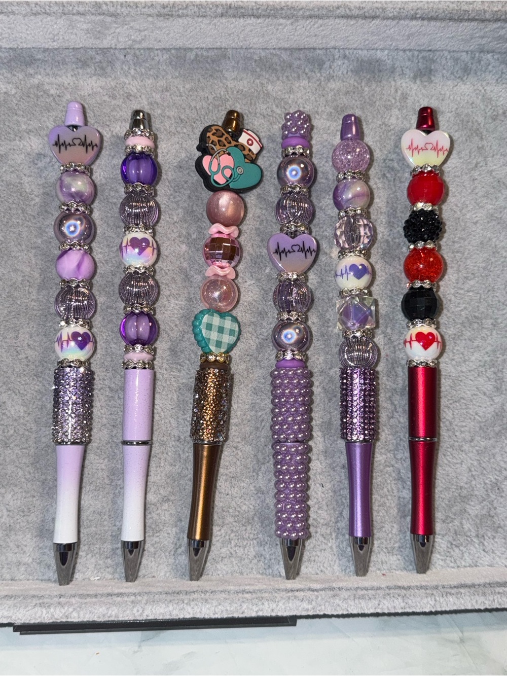 P1301 Handcrafted nursing Beaded Decorative Ballpoint Pen - You choose